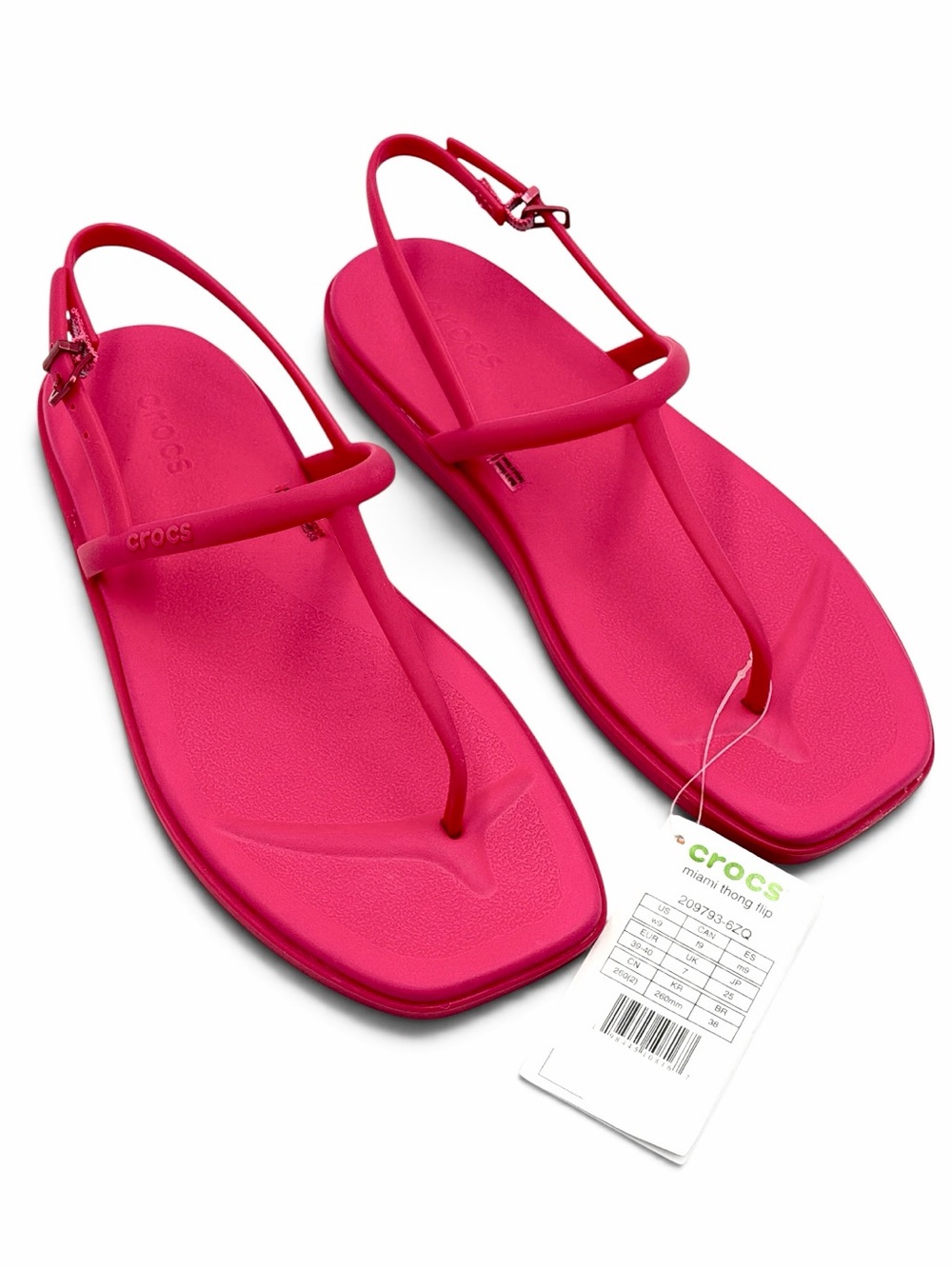 Crocs Miami Thong Flip T-Strap Slingback Sandals Size 9 Women’s